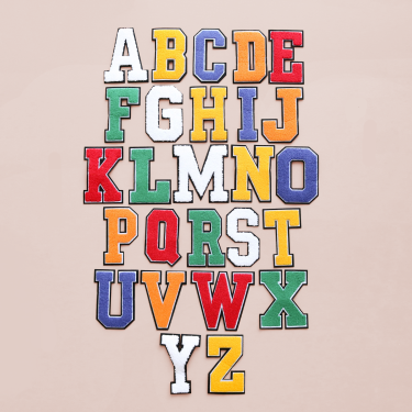 Chenille Letter and Number Patches